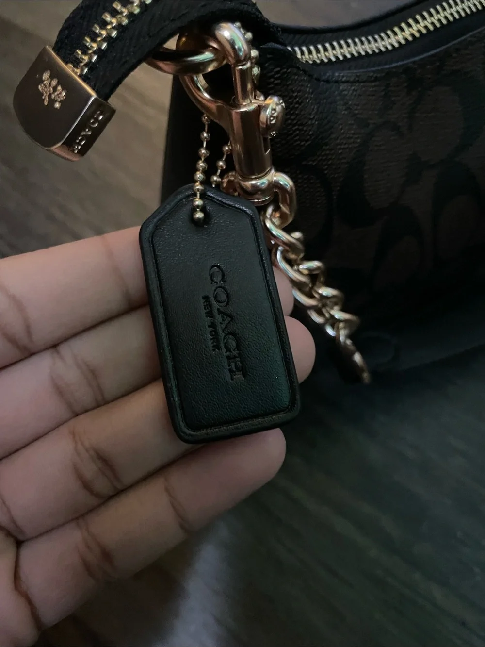 COACH Women Leather Shoulder Bag